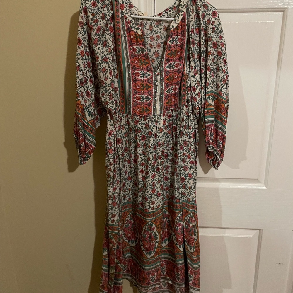 JODIFL Multicolor Floral Maxi Dress